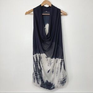 Young, Fabulous & Broke Tie Dye Cowl Neck Racerback Sleeveless Top Size S